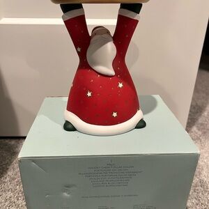 PartyLite Santa Candle Holder - Red and White